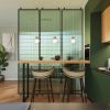 Suspension Verre Blanc/Bois Naturel G9 1 Pekka