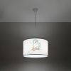 Suspension PVC Multicolore E27 1 Licorne 40