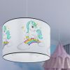 Suspension PVC Multicolore E27 1 Licorne 40