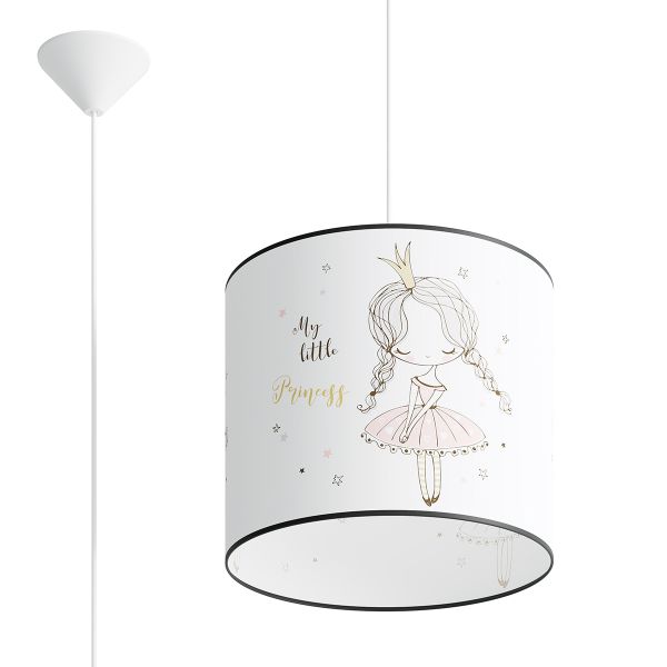 Suspension PVC Multicolore E27 1 Princesse 30