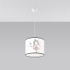 Suspension PVC Multicolore E27 1 Princesse 30