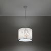 Suspension PVC Multicolore E27 1 Princesse 30