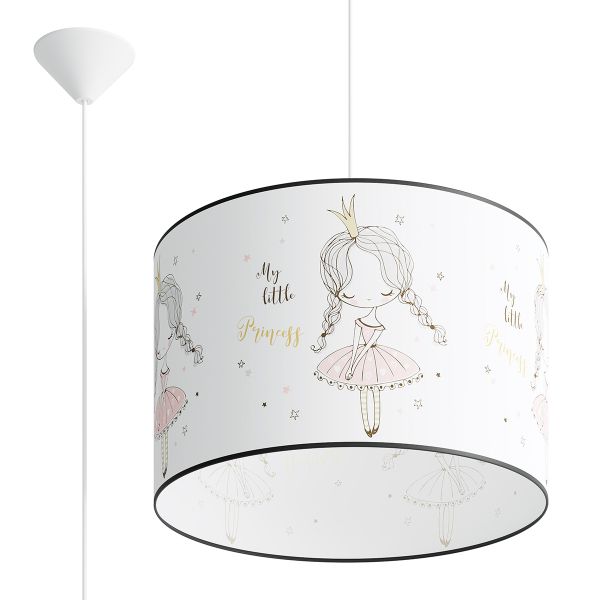 Suspension PVC Multicolore E27 1 Princesse 40