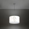 Suspension PVC Multicolore E27 1 Princesse 40