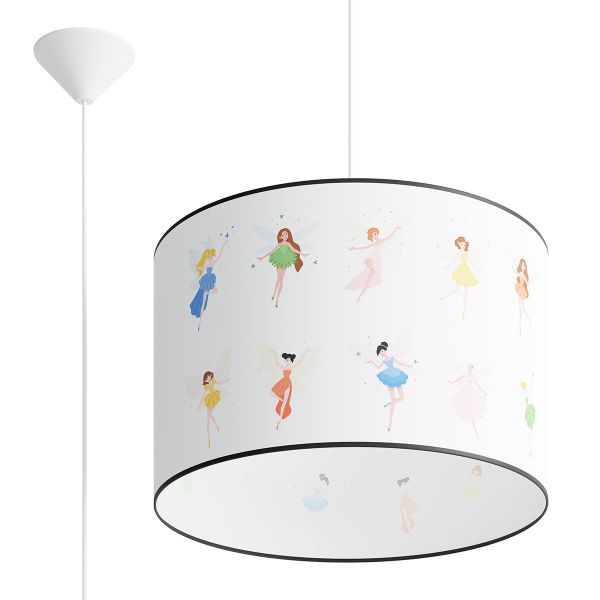 Suspension PVC Multicolore E27 1 Fée 40