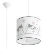 Suspension PVC Multicolore E27 1 Chat 3d 30