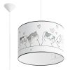 Suspension PVC Multicolore E27 1 Chat 3d 40