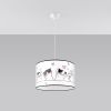 Suspension PVC Multicolore E27 1 Chat 3d 40