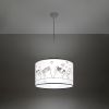Suspension PVC Multicolore E27 1 Chat 3d 40