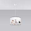 Suspension PVC Multicolore E27 1 Chat 40