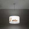 Suspension PVC Multicolore E27 1 Chat 40