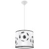 Suspension PVC Blanc noir E27 1 Football A30