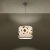 Suspension PVC Blanc noir E27 1 Football A30