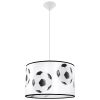 Suspension PVC Blanc noir E27 1 Football A40