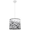 Suspension PVC Blanc noir E27 1 Football B30
