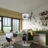 Suspension PVC Blanc noir E27 1 Football B40