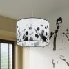 Suspension PVC Blanc noir E27 1 Football B40