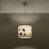 Suspension PVC Blanc/noir/vert E27 1 Football C30