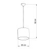 Suspension PVC Blanc/noir/vert E27 1 Football C30