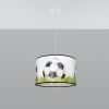 Suspension PVC Blanc/noir/vert E27 1 Football C40