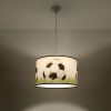 Suspension PVC Blanc/noir/vert E27 1 Football C40