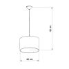 Suspension PVC Blanc/noir/vert E27 1 Football C40