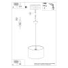 Suspension PVC Blanc/noir/vert E27 1 Football C40