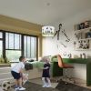 Suspension PVC Blanc/noir/vert E27 1 Football C40