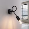 Applique Acier Noir E27 1 Loop