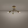 Lustre Acier Éclat Doré E27 3 Loop