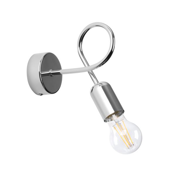 Applique Acier Chrome E27 1 Loop