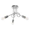 Lustre Acier Chrome E27 3 Loop