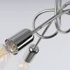 Lustre Acier Chrome E27 3 Loop