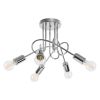 Lustre Acier Chrome E27 5 Loop