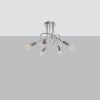 Lustre Acier Chrome E27 5 Loop
