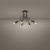 Lustre Acier Chrome E27 5 Loop