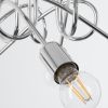 Lustre Acier Chrome E27 5 Loop