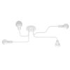 Lustre Acier Blanc E27 4 Vector