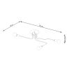 Lustre Acier Blanc E27 4 Vector