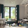 Lustre Acier Blanc E27 4 Vector