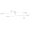 Lustre Acier Blanc E27 6 Vector