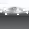 Lustre Acier Blanc E27 6 Vector