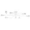 Lustre Acier Blanc E27 8 Vector