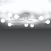Lustre Acier Blanc E27 8 Vector