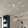 Lustre Acier Blanc E27 8 Vector