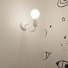 Lustre Acier Blanc E27 8 Vector
