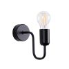 Applique Acier Noir E27 1 Vector
