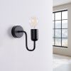 Applique Acier Noir E27 1 Vector