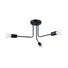 Lustre Acier Noir E27 3 Norah