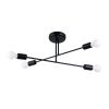 Lustre Acier Noir E27 4 Norah